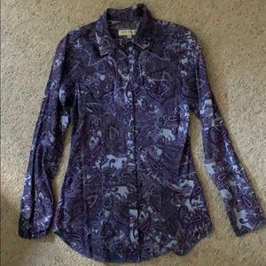Stetson women LS shirt. Snap buttons